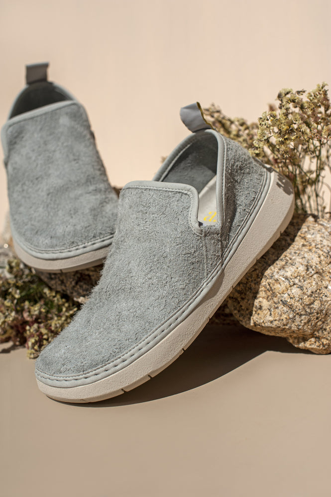 
                  
                    Fern Bio Leather Hairy Shoes | Quarry Grey
                  
                