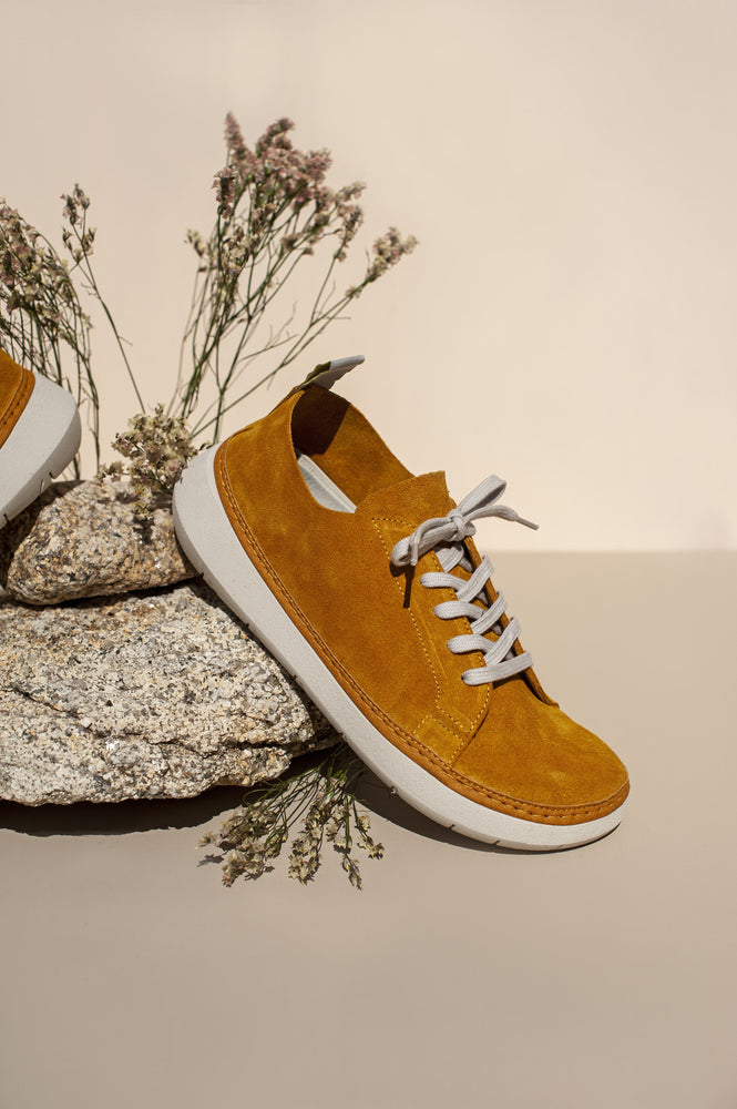 
                  
                    Fair Bio Leather Lace-Up Shoes | Ocre
                  
                