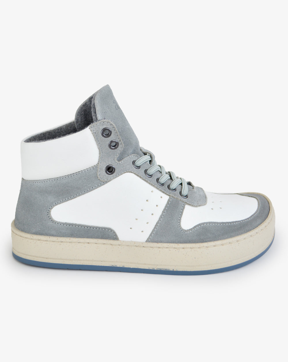 Aren em Bio Couro/Suede Branco/Cinzento para Homem