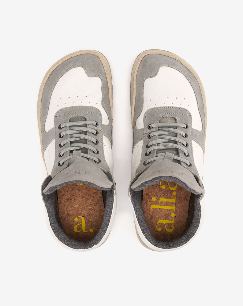 
                  
                    Aren em Bio Couro/Suede Branco/Cinzento para Mulher
                  
                