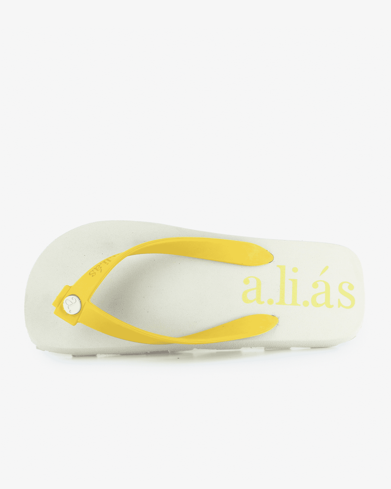 
                  
                    Flos Rubber Flip Flops Off-White/Celery
                  
                