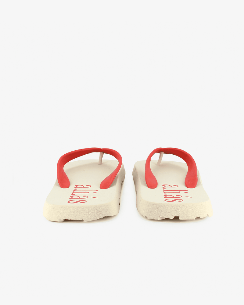 
                  
                    Flos Rubber Flip Flops Off-white/Paprika Red
                  
                