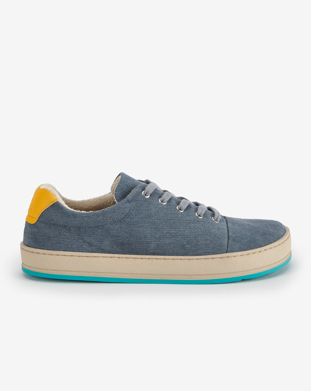 Sapatos com atacadores Asher em Mali Recycled Vintage | Azul Orion