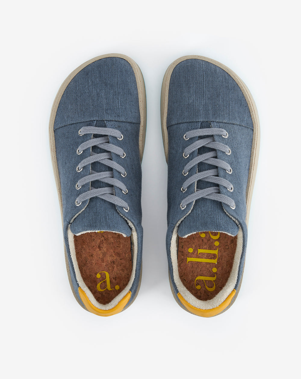 Sapatos com atacadores Asher em Mali Recycled Vintage | Azul Orion