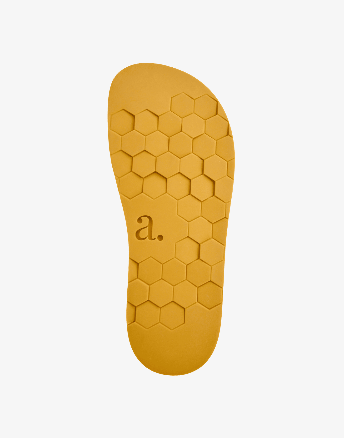 
                  
                    Women’s barefoot slip-on Azari with offwhite sole and yellow with recycled cork offcuts, bottom view showing flexible tread design
                  
                